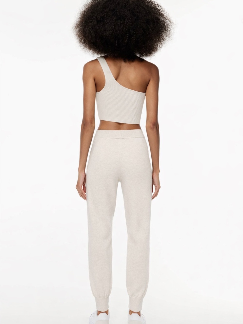 Wilfred Free Aritzia ECOVERO Knit Jogger Pants Cream High Rise XXS Lounge - Picture 15 of 15